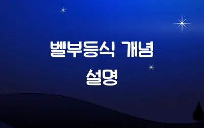 벨부등식 개념 설명