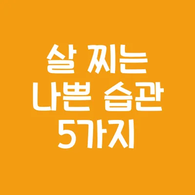 실내 자전거 운동 효과