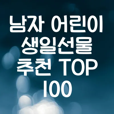 남자 어린이 생일선물 추천 TOP 100